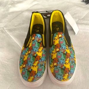 Pokémon slip on sneakers size 6